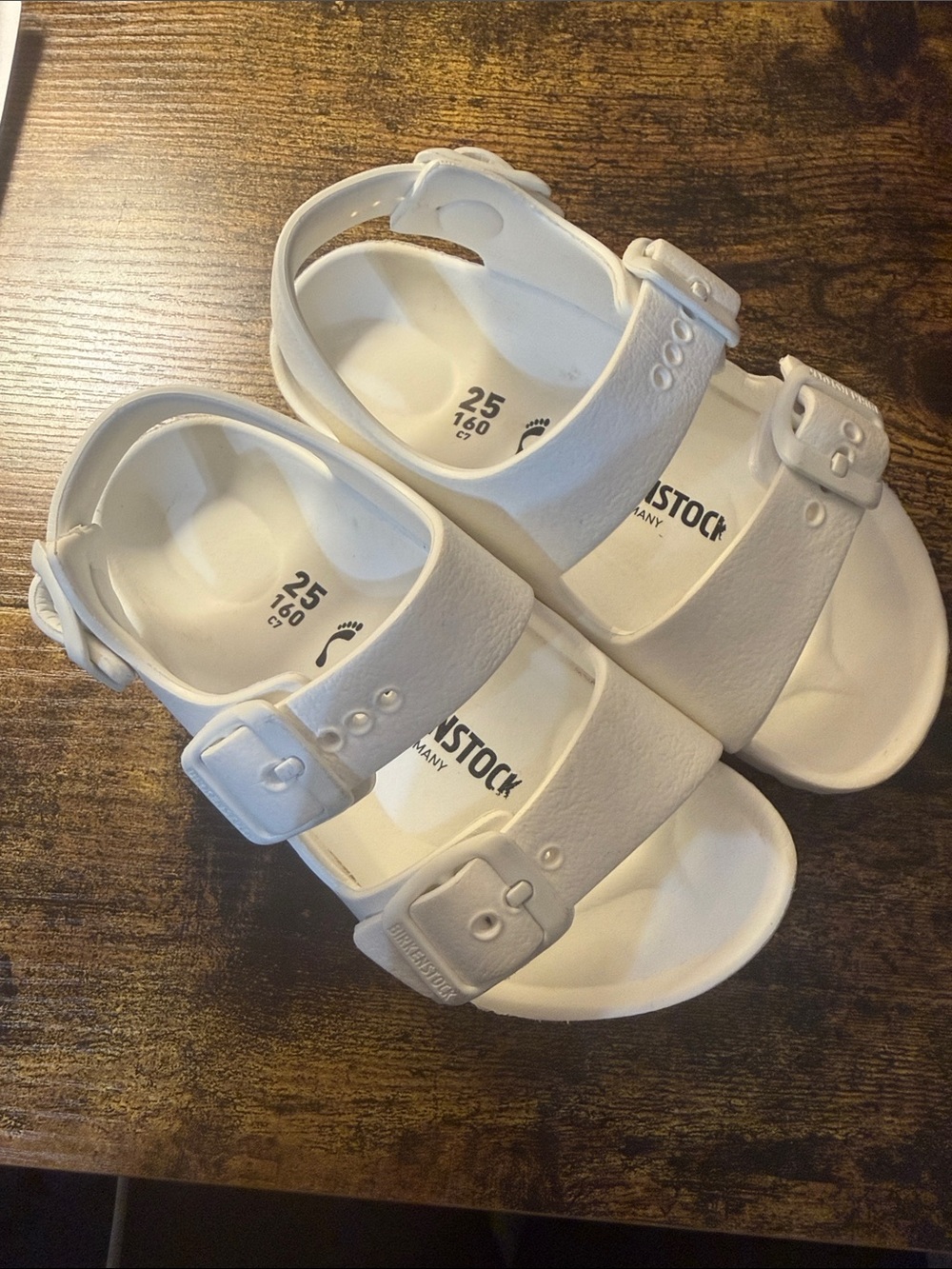 Birkenstock Kids White EVA Double-Strap Sandals